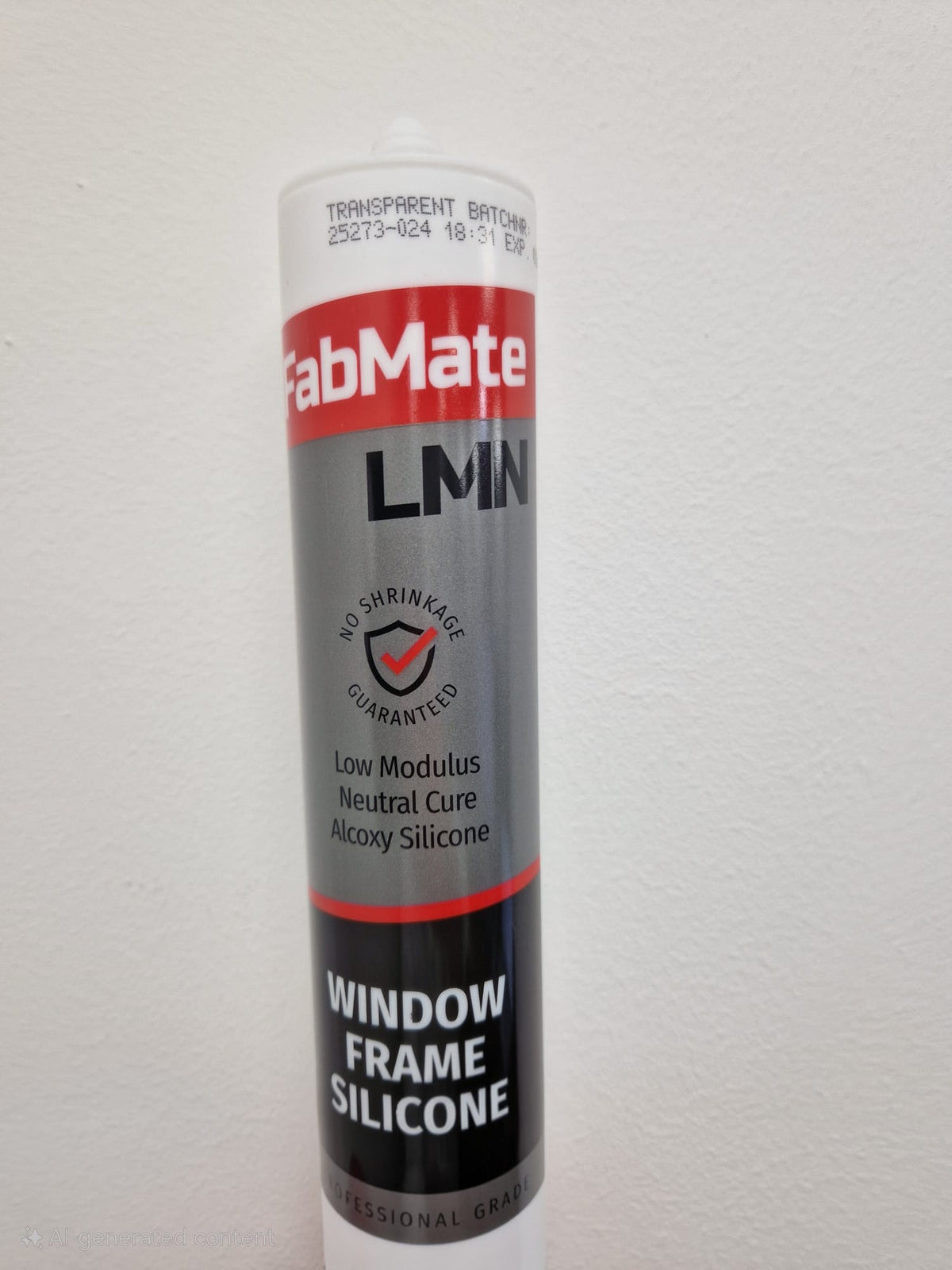 FabMate LMN Silicone - Black - Low Mod, Neutral Cure - (Outer Qty is 12)